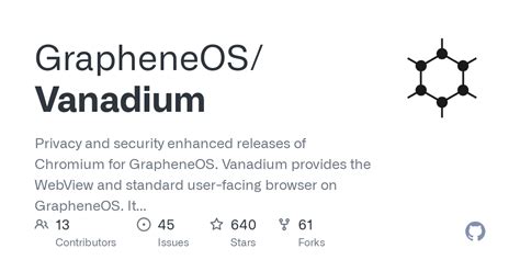 Vanadium: Privacy and security enhanced releases of Chromium for Gr.